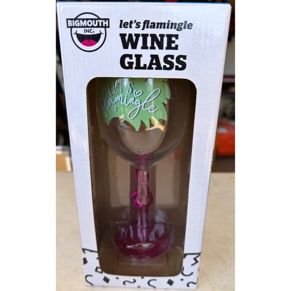 1-pc. Flamingo Theme 16 oz. Wine Glass w/Translucent Flamingo Stem 9" Tall (NWB) - Picture 11 of 15